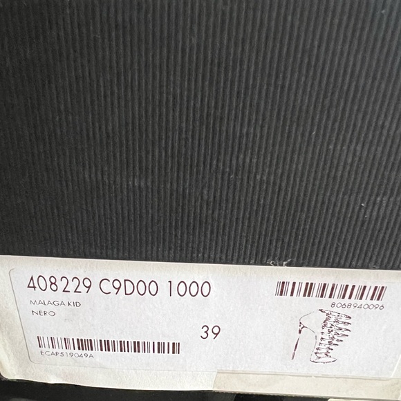 Gucci Black Leather Aneta Open Toe Zipper Sandals Size 39 - Picture 11 of 13